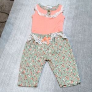 Matching onesie and pants set 0-3 mo